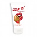 LUBRIFICANTE BEIJÁVEL LICK-IT MORANGO 50ML