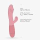 VIBRADOR RECARREGÁVEL COM ESTIMULADOR DE CLITÓRIS BLOSSOMS ROSA PASTEL E LUBRIFICANTE À BASE DE ÁGUA INCLUÍDO CRUSHIOUS