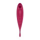 VIBRADOR TWIRLING PRO SATISFYER COM APLICAÇÃO CONNECT VERMELHO