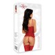 CORPETE E TANGA RAVENNA VERMELHO BEAUTY NIGHT FASHION