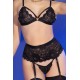 CONJUNTO DE 5 PEÇAS CR-4728 PRETO CHILIROSE