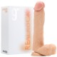 DILDO REALÍSTICO COM TESTÍCULOS REALROCK 9” BRANCO