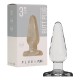 PLUG ANAL EM VIDRO PLUG & PLAY 3” TRANSPARENTE