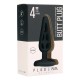 PLUG ANAL EM SILICONE PLUG & PLAY 4” PRETO