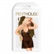 CAMISA DE NOITE E TANGA BEDTIME STORY PENTHOUSE PRETA